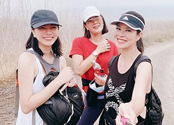 Ngọc Thúy đi hiking cùng bạn bè ở Mỹ