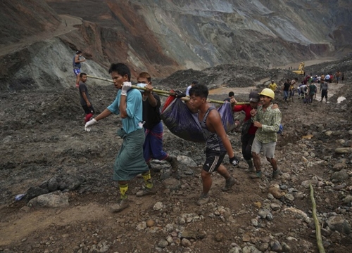 Số nạn nhân vụ sập mỏ ngọc ở Myanmar tăng lên 162 người