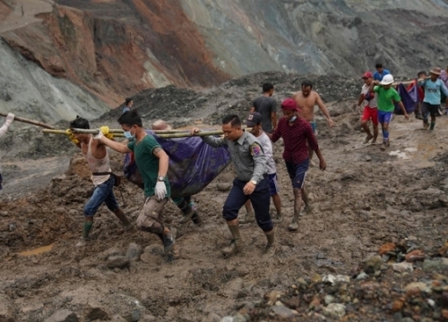 Tìm thấy thêm nhiều thi thể vụ sập mỏ ngọc Myanmar