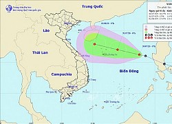 Áp thấp trên biển Đông di chuyển theo hướng Tây Tây Bắc