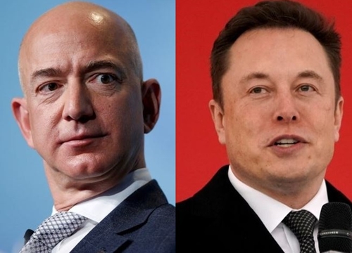 Elon Musk lại 'đá xoáy' Jeff Bezos