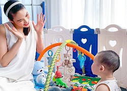 Lan Khuê khoe ảnh quý tử lớn nhanh như thổi, khuôn mặt như bản sao của ông xã