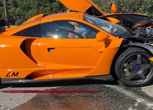 McLaren Senna LM siêu hiếm của cựu tay đua F1 vỡ nát bên đường