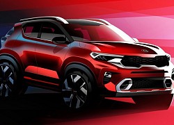 Hé lộ nội thất hiện đại của Kia Sonet 2021