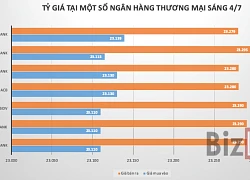 Giá bán USD loay xoay quanh 23.300 VND