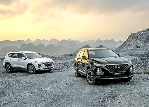 Giá xe Hyundai SantaFe lăn bánh đầy đủ các phiên bản tháng 7/2020