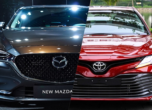 So sánh Toyota Camry và Mazda 6, chênh nhau 180 triệu đồng liệu có phải là điểm nhấn