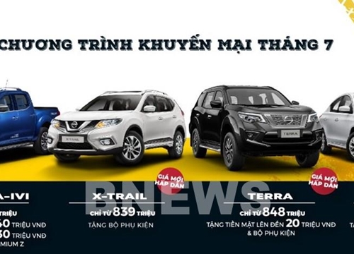 Bảng giá xe ô tô Nissan tháng 7/2020, ưu đãi cho tất cả các xe