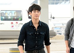 Kim Soo Hyun ngoài đời mặc quần áo giản dị vẫn đẹp trai