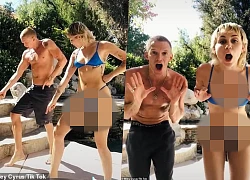 Miley Cyrus mặc bikini nhỏ xíu, cùng bạn trai quay clip nhảy đăng TikTok