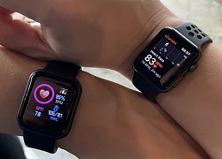 So sánh smartwatch 75.000 đồng và Apple Watch