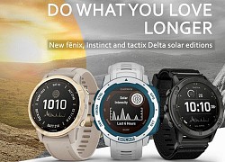 Garmin trình làng loạt smartwatch chạy bằng năng lượng mặt trời, có thể hoạt động tới 50 ngày/lần sạc