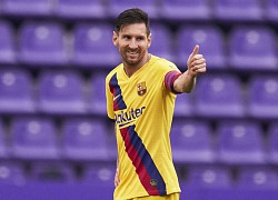 Messi không nhìn vẫn chuyền chuẩn xác cho Suarez từ giữa sân