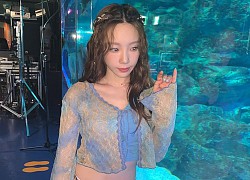 Taeyeon lộ thân hình gầy gò khi diện váy áo hai dây khoe hình xăm