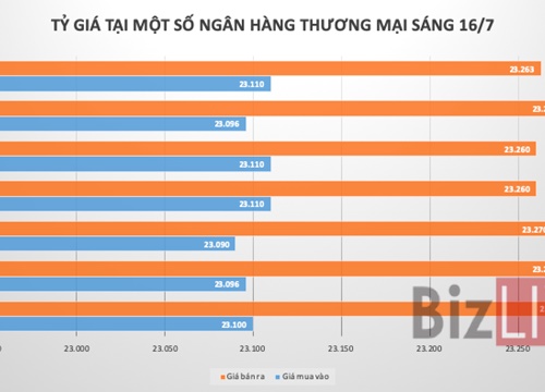 Tỷ giá trung tâm giảm nhẹ