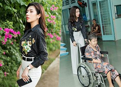 Hoa hậu Dương Yến Nhung xúc động trước câu chuyện bất hạnh của những người già neo đơn