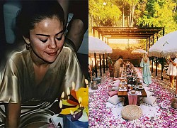 Không gian sinh nhật lãng mạn của Selena Gomez