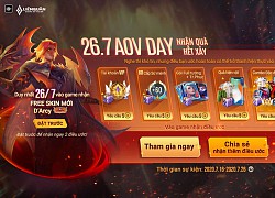 Liên Quân Mobile: Garena tặng cả "núi quà" cho game thủ, từ skin đến hiện vật trăm triệu đều có đủ!