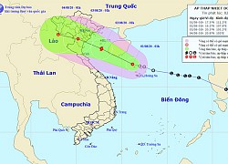 Áp thấp nhiệt đới đang trên vùng biển phía Tây Bắc quần đảo Hoàng Sa