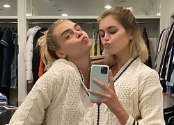 Cara Delevingne và Kaia Gerber khoe ảnh mặc chung áo tình tứ