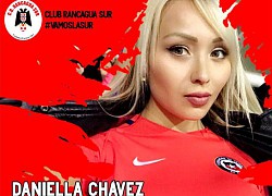 Daniella Chavez, người đẹp gây hấn với Ronaldo và Messi diện áo đội bóng vô danh ở Chile