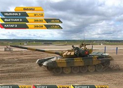 Đội tuyển xe tăng Việt Nam về nhì trong trận thi đấu thứ 3 tại Army Games