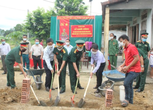 Khởi công xây nhà tình nghĩa cho thương binh hạng 2/4