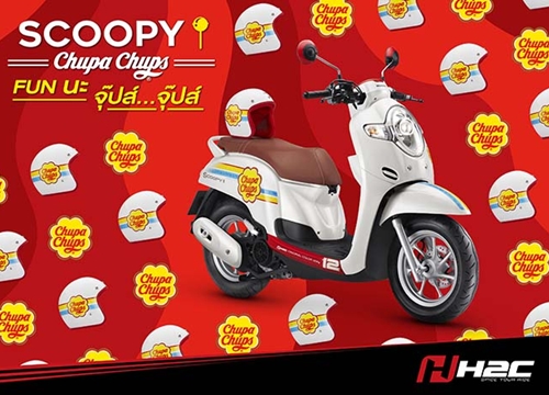 Ra mắt Honda Scoopy phiên bản kẹo ngọt Chupa Chups