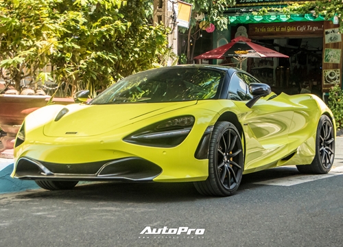 Cận cảnh McLaren 720S đầu tiên Việt Nam đổi màu neon chói loá