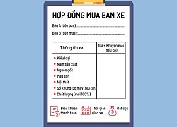 Những điểm cần lưu ý trong hợp đồng mua ôtô