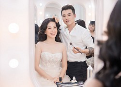 Á hậu Phương Nga được &quot;phù thủy trang điểm&quot; John Kim tư vấn váy cưới