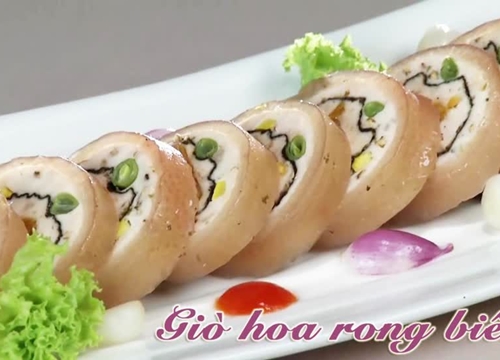 Cách làm giò hoa rong biển ngon lạ miệng