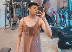 Đi tập gym, Noo Phước Thịnh khiến dân mạng &#8216;hết hồn&#8217; vì tưởng đang mặc váy