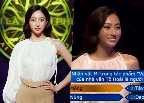 Hoa hậu Lương Thuỳ Linh thể hiện bản lĩnh khi tham gia gameshow Ai là triệu phú