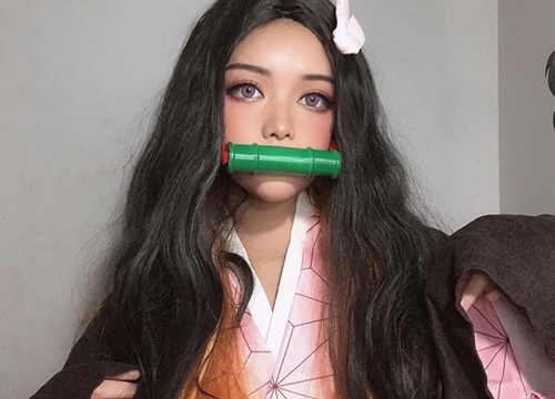 Kimetsu no Yaiba: "Thánh nữ makeup" trở lại với bộ ảnh Nezuko xinh lung linh