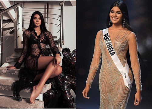 Á hậu 2 Miss Universe 2018 mặc đồ ngủ mỏng tang