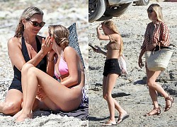 Con gái tuổi teen khoe chân dài bên Kate Moss