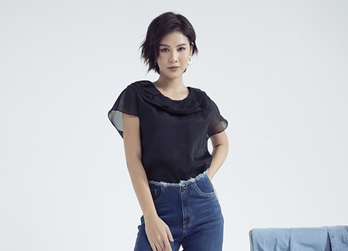 MC Thu Hoài gợi ý đồ jeans công sở