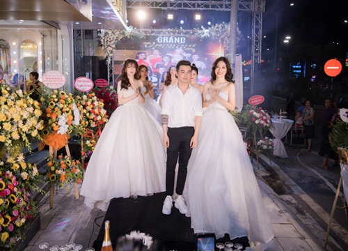 Phương Nga - Lương Thanh và Ngọc Nữ ấn tượng với váy cưới của John Kim Bridal