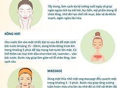 4 bước thư giãn làn da, cơ mặt cuối ngày