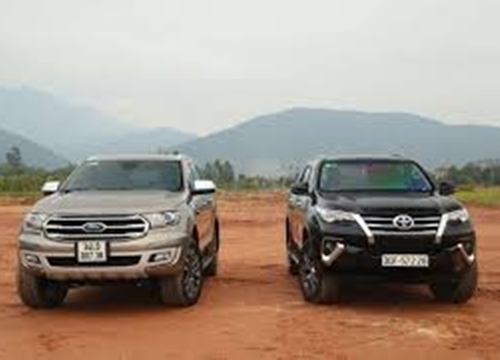 Ford Everest 'vượt mặt' Toyota Fortuner, Mazda CX-8