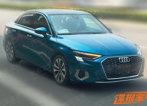 Lần đầu lộ diện Audi A3L - Đối thủ BMW 1-Series được kéo dài để phục vụ đại gia thích ngồi sau