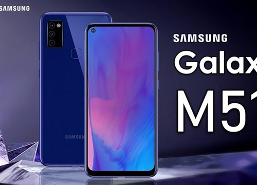 Samsung Galaxy M51 sắp bán: Màn 6,7 inch, RAM 8GB, 4 camera, giá rẻ