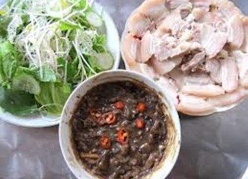 Thịt heo đèo mắm mực