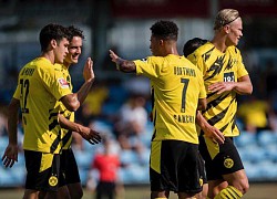 Dortmund thắng giao hữu 6-0: Sancho góp mặt, Haaland rực sáng ghi cú đúp