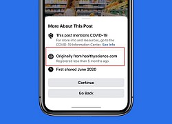 Facebook mất 7 tháng mới xong tính năng chống tin giả về Covid-19