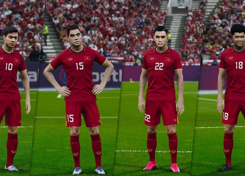 Game thủ Việt tâm huyết, mang đội tuyển Việt Nam lên PES 20, đẹp xuất sắc và giống "y xì đúc" ngoài đời