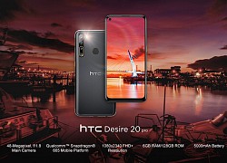 HTC Desire 20 Pro ra mắt tại châu Âu, thiết kế đẹp, pin 5000 mAh, giá 8 triệu