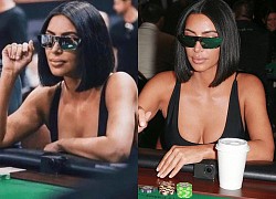 Kim "siêu vòng 3" đeo kính tráng gương chơi bài poker: Bức ảnh sang chảnh lại viral khắp MXH vì... màn sống ảo sai quá sai