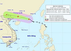 Bão số 4 tăng cấp, di chuyển "thần tốc" trên Biển Đông